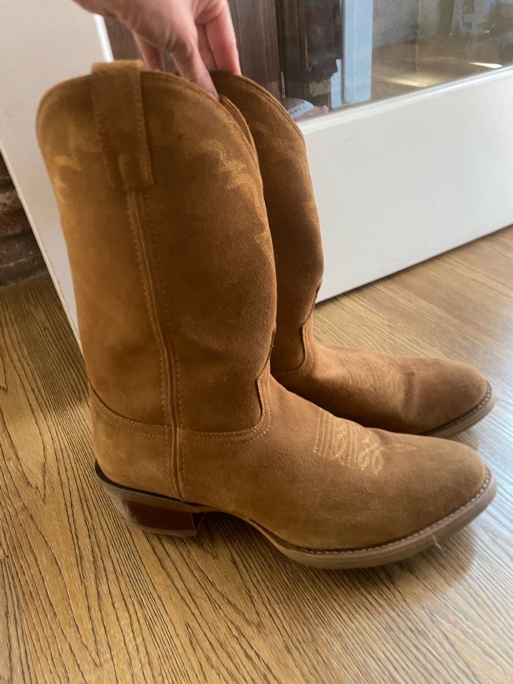 Laredo Tan Suede Western Boot